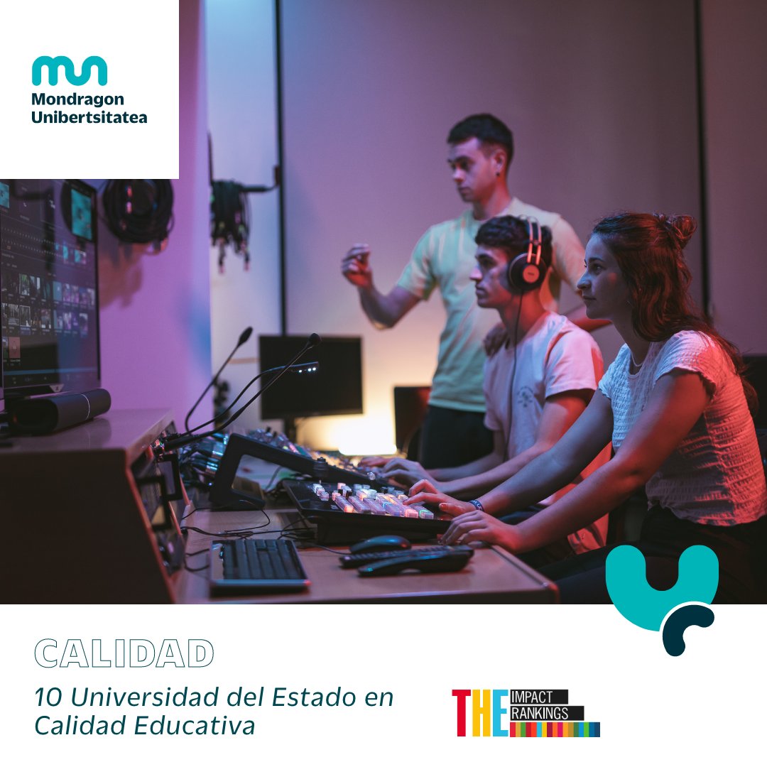 Enpresagintza's tweet image. Mondragon Unibertsitatea es la décima universidad del Estado en Calidad Educativa según en el ranking &apos;Impact Rankings&apos;, elaborado por la publicación inglesa sobre educación superior Times Higher Education.
ow.ly/gLuQ50U4fhN

#LearningFromReality