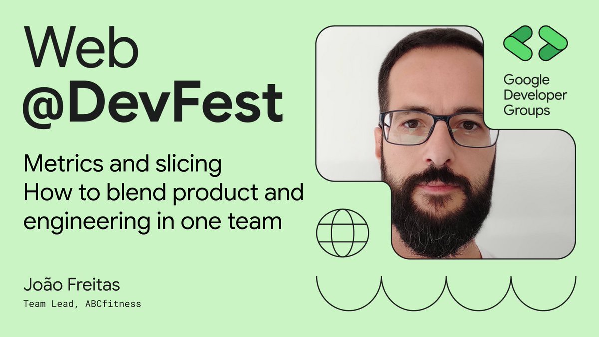João Freitas an Engineering Team Lead at ABCfitness, has evolved from hands-on system implementation to leading engineering teams. He brings over a decade of experience to you. Join us!
gdg.community.dev/events/details…
#devfest #devfest2024 #googledevelopergroups #faro #portugal #gdgfaro