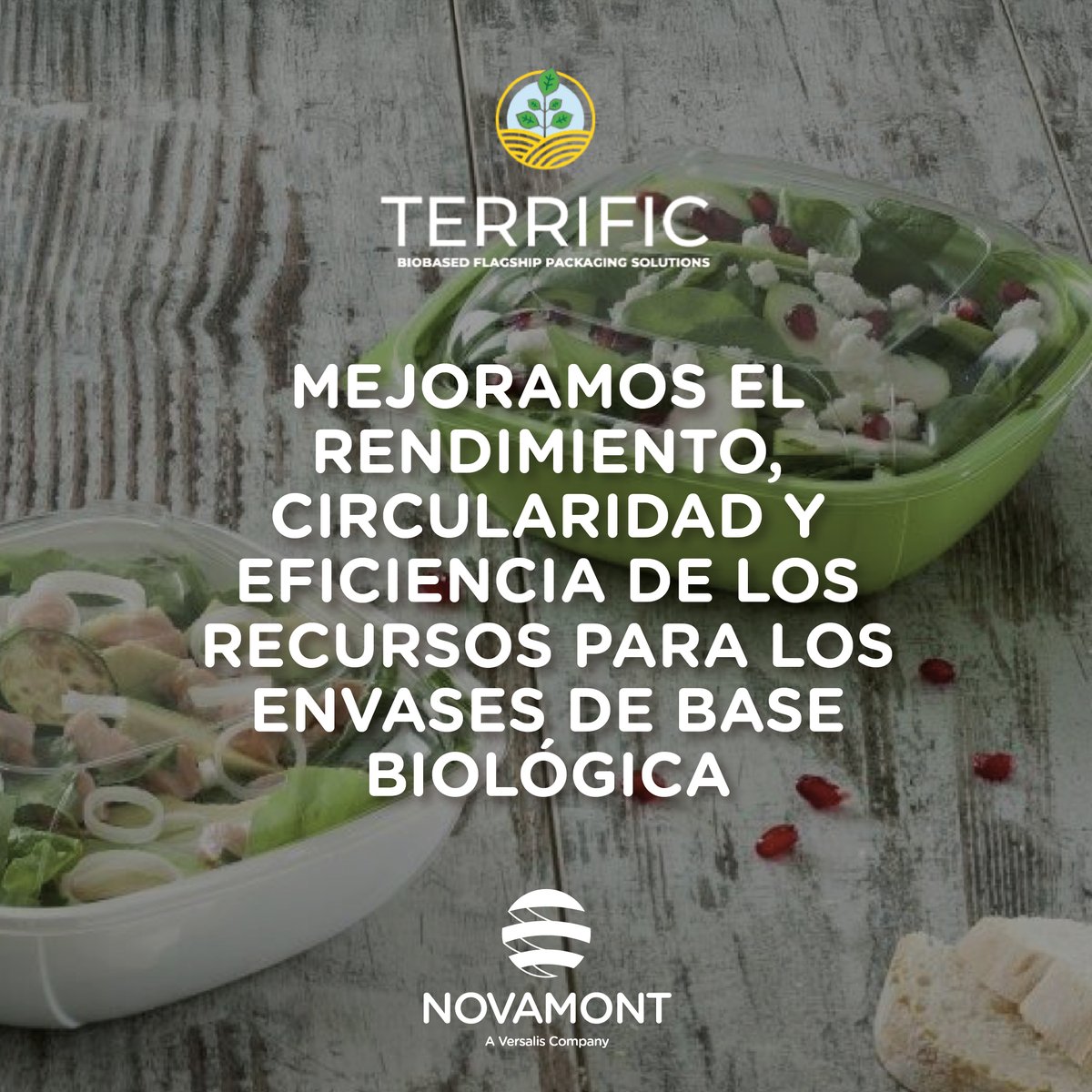 Novamont_Iberia's tweet image. ✨ Orgullosos de coordinar el @ProjecTerrific
Para mejorar el rendimiento, circularidad y eficiencia de los recursos a lo largo de la cadena de valor de los envases de base biológica.
#biobasados #TerrificProject #bioeconomía #descarbonización
En España contamos con el Centro…
