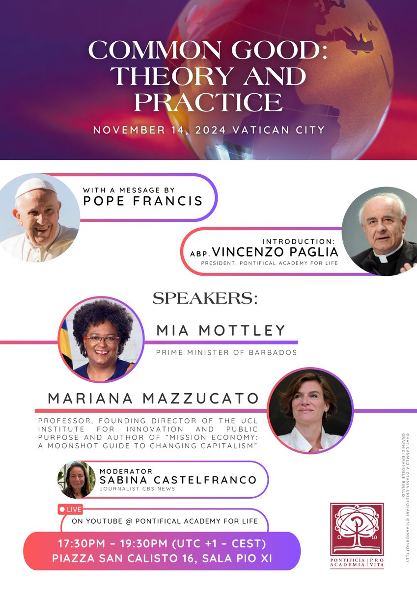 PontAcadLife's tweet photo. Common Good: Theory and Practice - Bene Comune: Teoria e Pratica @CasinaPioIV @TerzaLoggia @AffariEsteriSMR @HolySee_FAO @FAOeagriculture @orientchurch_va @valeriafedeli @ValdeseChiesa @UCSCEI @CEI_news @DottrinaSociale @UniGregoriana @civcatt @AC1868 @webagescilazio https://t.co/ohTCkHlv2m