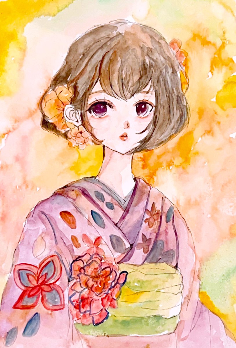 mokomilk_0914's tweet photo. #イラスト #透明水彩 #絵描きさんと繋がりたい #アナログ絵 https://t.co/Xp0ycUK8Gy