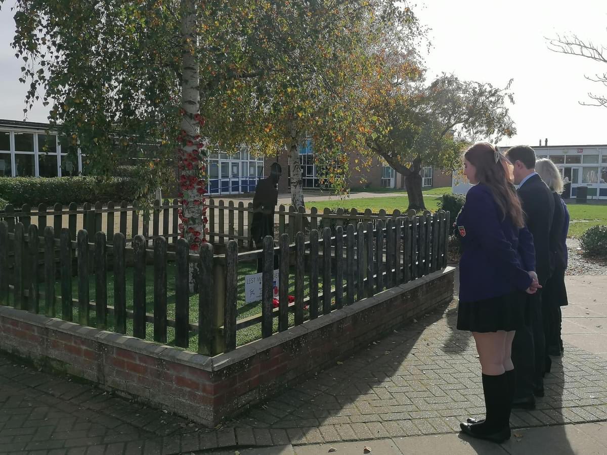 Our Co-Headteachers, Mrs Lewry and Dr Taylor along with two students laying a wreath today.

#oneTKATfamily
#lestweforget2024
#Remembrance