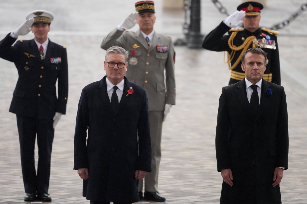 Sir Keir Starmer has become the first UK prime minister since Winston Churchill to attend Armistice Day commemorations in France 

Read more: itv.com/news/2024-11-1…