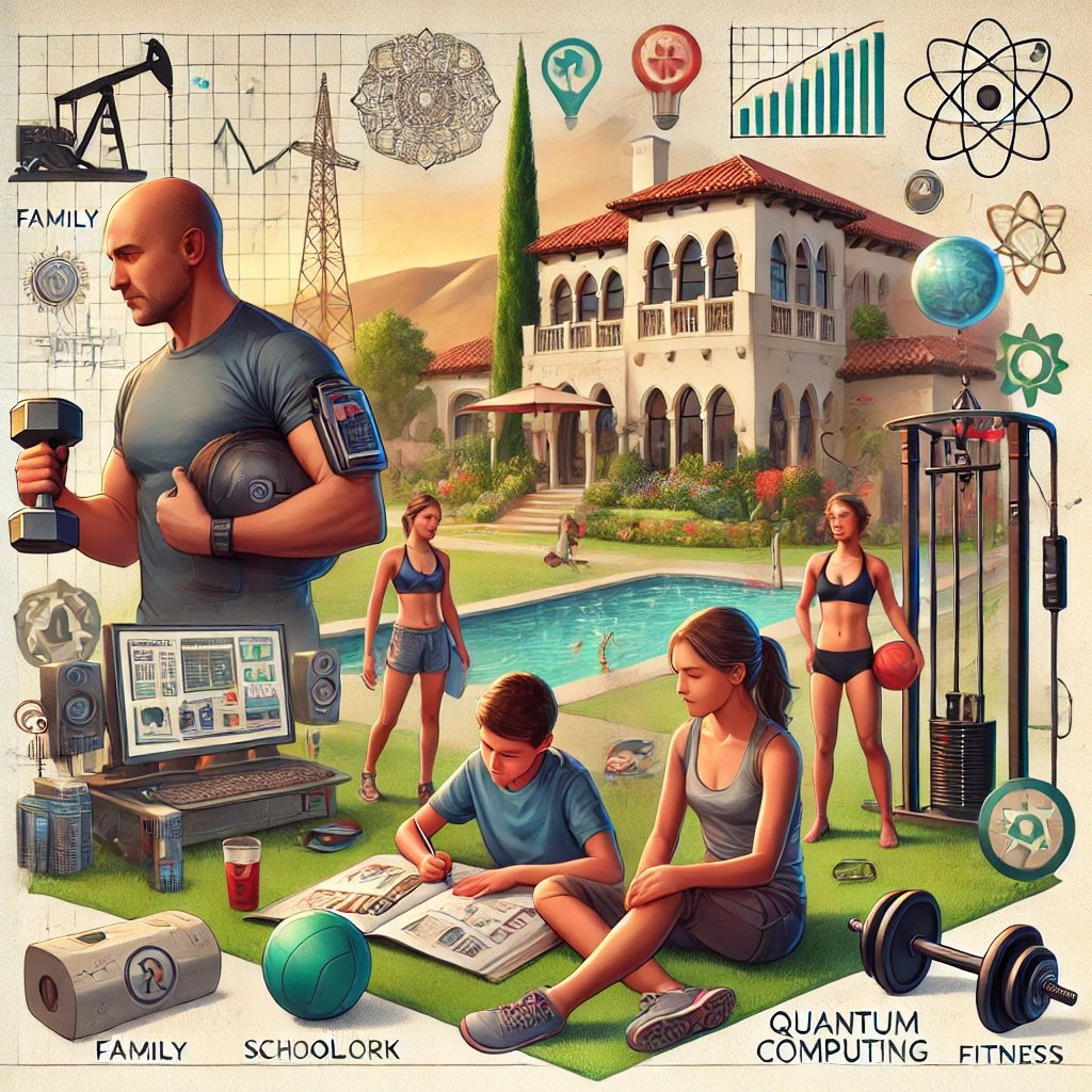 Issam__Mellouk's tweet photo. Ask ChatGPT 

“based on what you know about me. draw a picture of what you think my current life looks like : https://t.co/cS5LLVktlf
