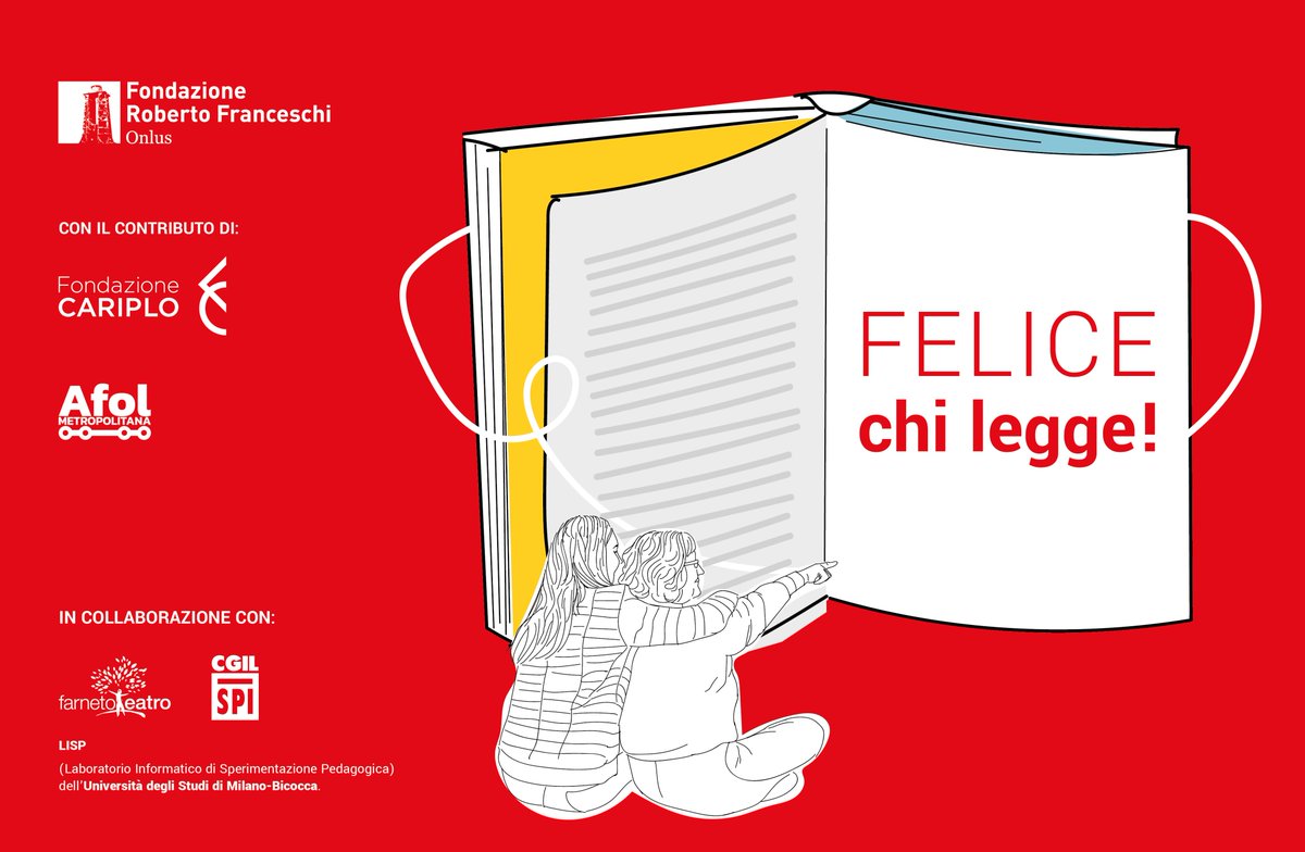 Riparte il progetto #FeliceChiLegge con cui la #FondazioneRobertoFranceschi vuole contribuire a diffondere il piacere della #lettura tra i più giovani, anche per combattere l’esclusione sociale.

👉 fondfranceschi.it/felice-chi-leg… 

#conFondazioneCariplo #AFOLMetropolitana