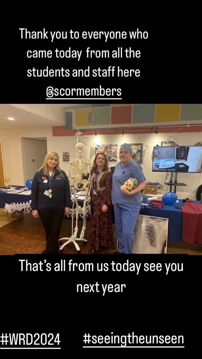 ￼ ￼ ￼Thank you to everyone who visited our #radiography team in chancellor’s last week for #WorldRadiographyDay