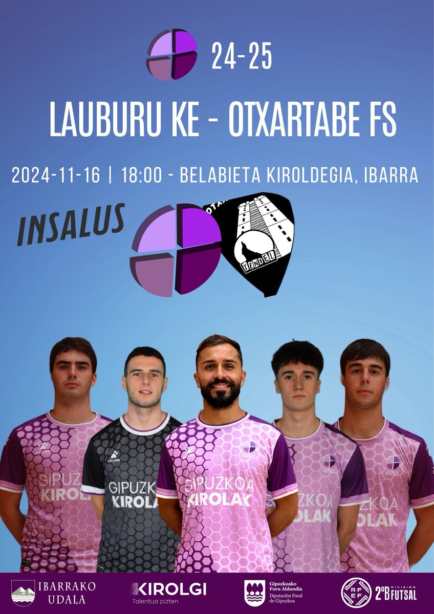 SARRERAK SALGAI 🎫 ENTRADAS A LA VENTA
🆚 <a href="/Otxartabe/">Otxartabe</a> 
🗓️ AZA 16 NOV
🕕 18:00
Online: 5€
Belabieta: 7€
EROSI 👇👇 COMPRAR app.cluber.es/clubes/64624a8…