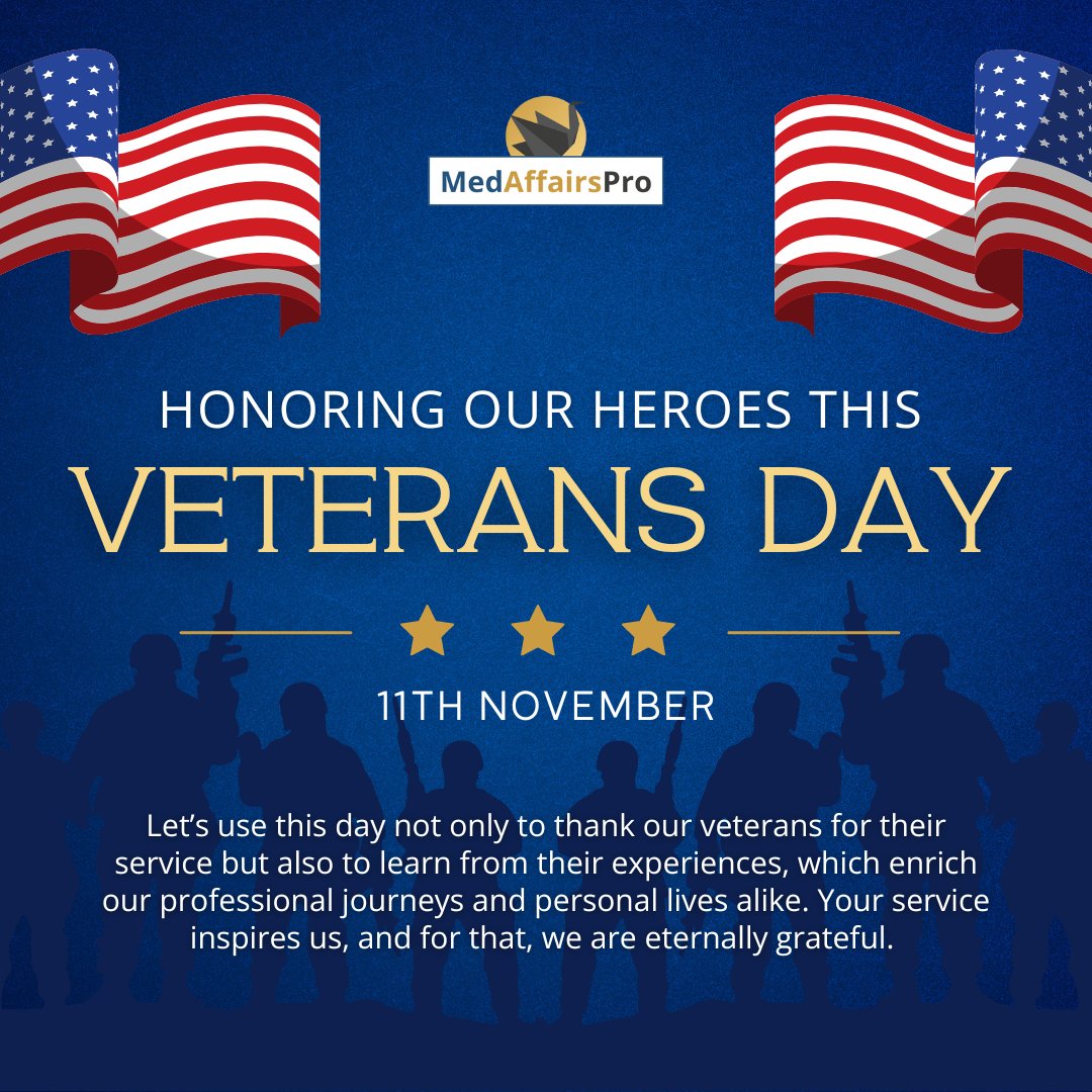 🌟 Reflecting this #VeteransDay on the leadership and resilience our veteran colleagues bring to the pharma industry. How has your service shaped your career in healthcare? Let’s honor their skills and sacrifices. 

🦢 Shine on 🫶

#MedAffairsPro #MedicalAffairs