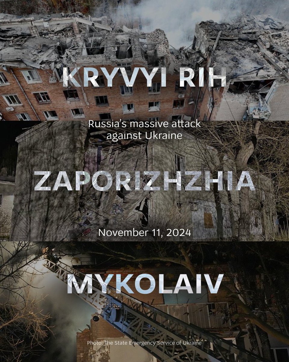 Another night of Russia's horrific mass terror. Today, Russian airstrikes targeted #Zaporizhzhia, #Mykolaiv, and #KryvyiRih. In all three cities, residential high-rise buildings were attacked.

At least 6 people were killed. 30 more people were injured, including children.