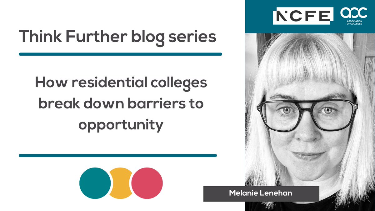 "Residential adult education provides transitional places and transformative spaces that allow adults to have access to choices and opportunities." - Melanie Lenehan for our #ThinkFurther blog series in partnership with <a href="/NCFE/">NCFE</a>.

Read more: aoc.co.uk/news-campaigns…