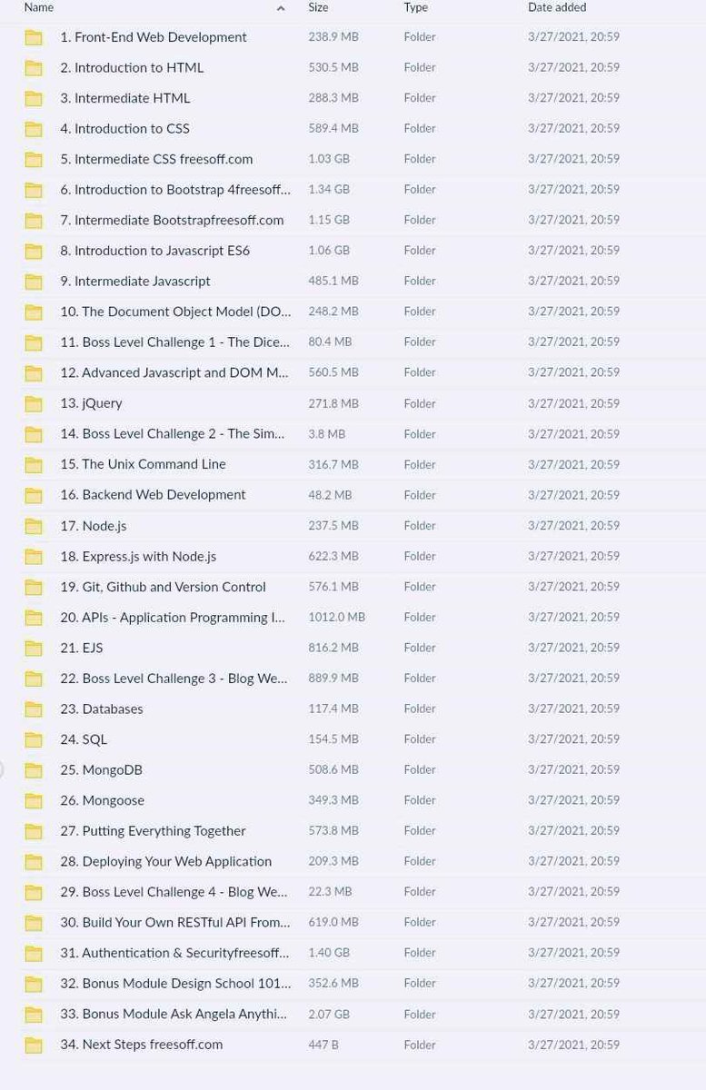 atulkumarzz's tweet image. Full stack web development courses for free:

💻 HTML
💅 CSS
🚀 JavaScript
⚛️ React
💡 jQuery
🐙 Git &amp;amp; GitHub
🌐 APIs
⚙️ Node.js
📊 SQL
➕..and more!

To get it, just 48 Hours ⏰ -

1. Like &amp;amp; repost
2. Reply &quot; FREE &quot;
3. Follow me (so that I can DM)