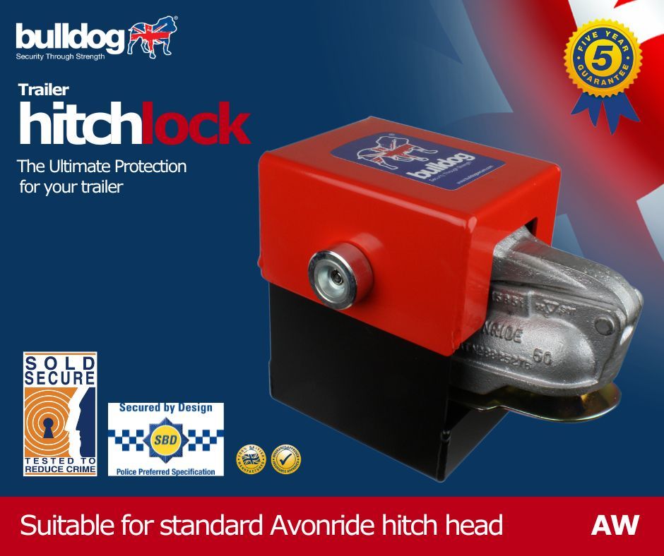 BulldogSecure1's tweet photo. Bulldog AW Hitchlock - for trailers with standard Avonride hitches. 
Can be used hitched, unhitched or in conjunction with a Bulldog Security Post. 
https://t.co/vccIWMJdsK
#soldsecure #securedbydesign #trailer #britishmade https://t.co/Q4hDrryDrx