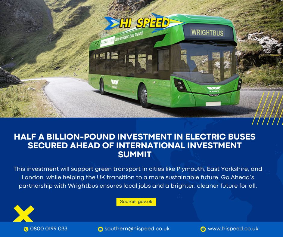 Communities across the UK are set to benefit from a £500 million investment in electric buses, creating up to 500 UK manufacturing jobs and producing 1,200 state-of-the-art zero-emission buses 🌱
What do you think about this green initiative? Let us know below ⤵️

#ElectricBuses