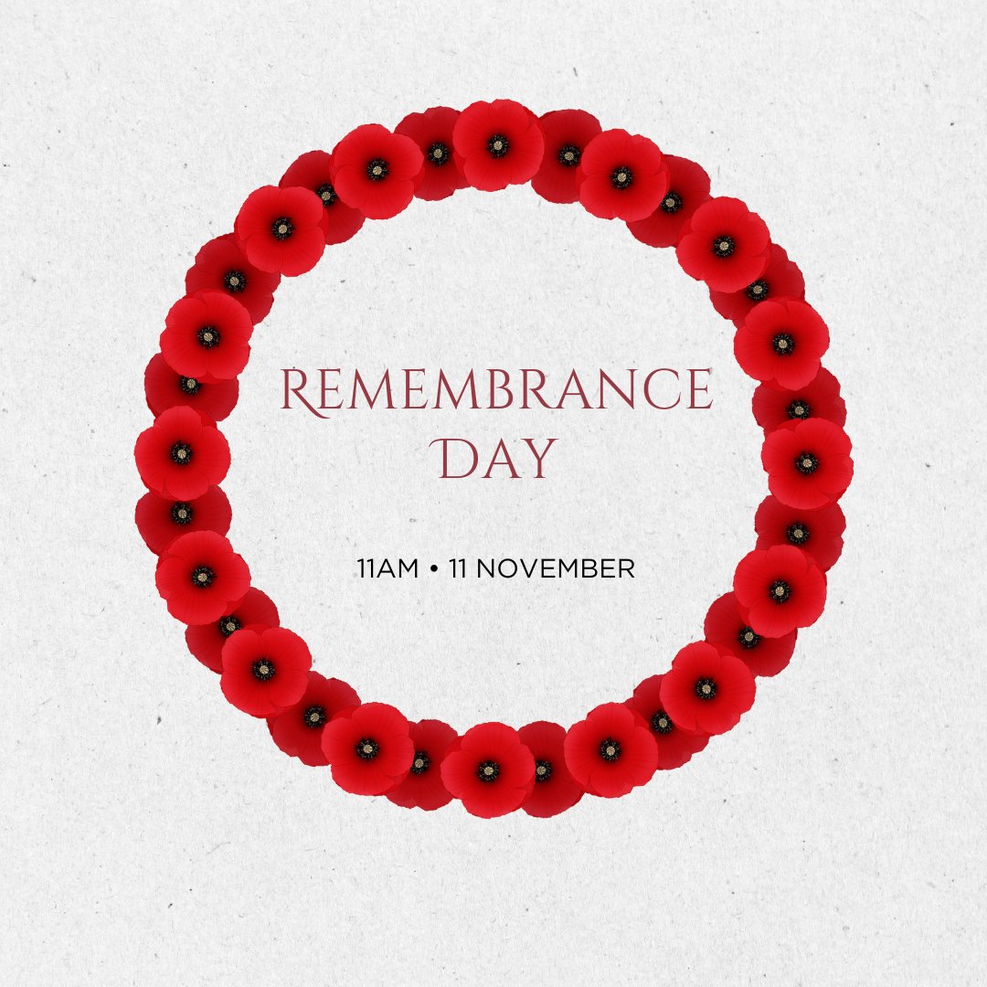 This Remembrance Monday, we honor those who served and sacrificed for our freedom. Their courage and dedication remain in our hearts.

hashtag#RemembranceDay hashtag#LestWeForget 🌺