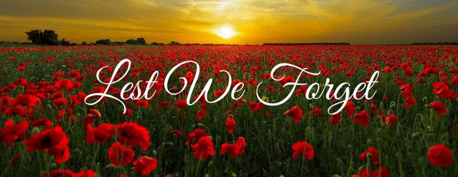 Today, we pause to remember the sacrifices made by those who stood bravely in the face of danger to ensure peace and unity for us.  

We wear our poppies with pride to carry their memory and vow to never forget the price and sacrifices they paid for our freedom.

Lest we forget.