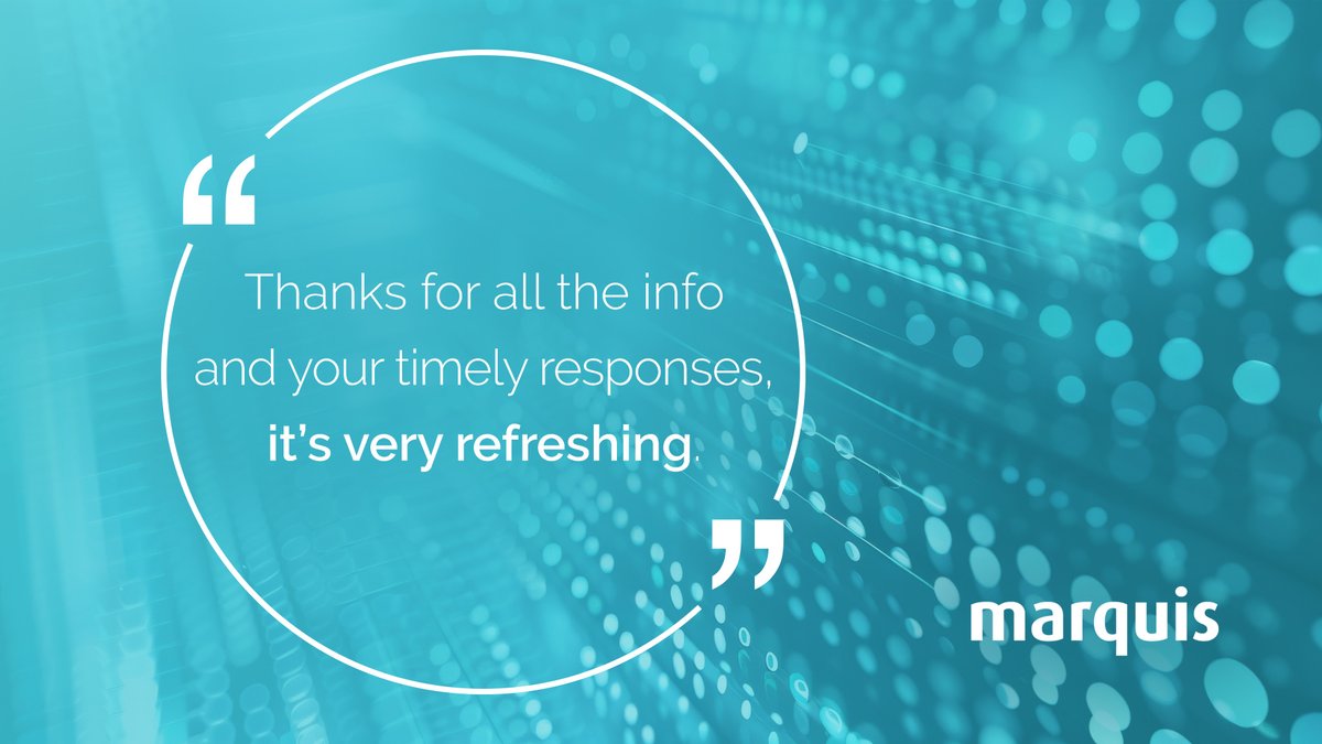 We absolutely *love* receiving comments like this in emails from our customers! As a relatively small company, we're very flexible and quick to respond, and are often complimented by resellers and customers alike for our excellent support – both technical and sales/marketing. 🥰
