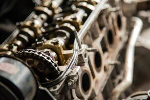 image of what looks like the inside of a machine, made from metal.
