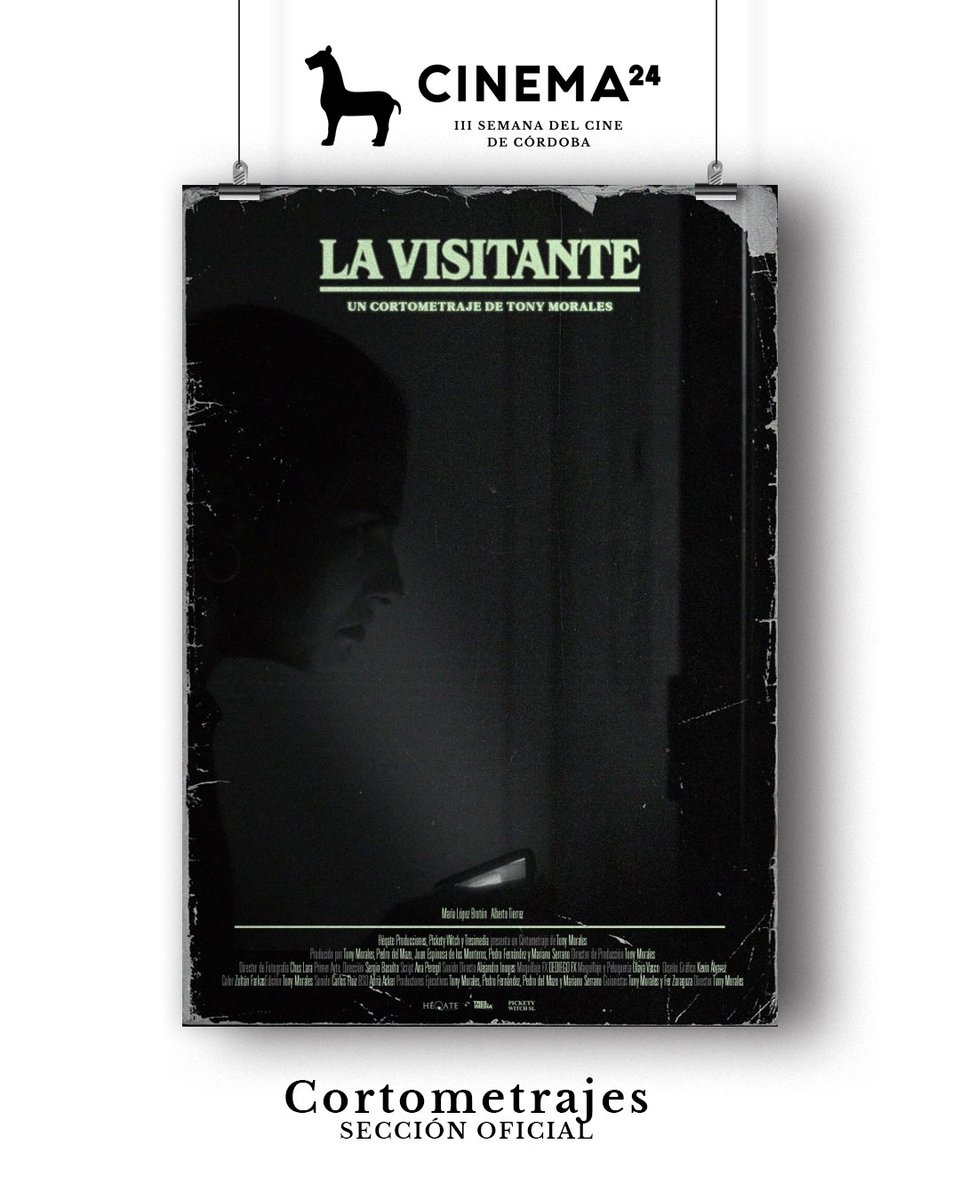 <a href="/allegrafilms/">allegrafilms</a> <a href="/Naolito/">Naolito</a> <a href="/deliamarq/">Delia Márquez</a> <a href="/agudeza_visual/">Agudezavisual</a> <a href="/FilmestudioAB/">FilmestudioAB</a> 🎞"La Visitante"
▪️ Dirigido por Tony Morales
▪️ Producido por Héqate Producciones

Cortometraje seleccionado para la Sección Oficial de #CINEMA24 III Semana del Cine de Córdoba