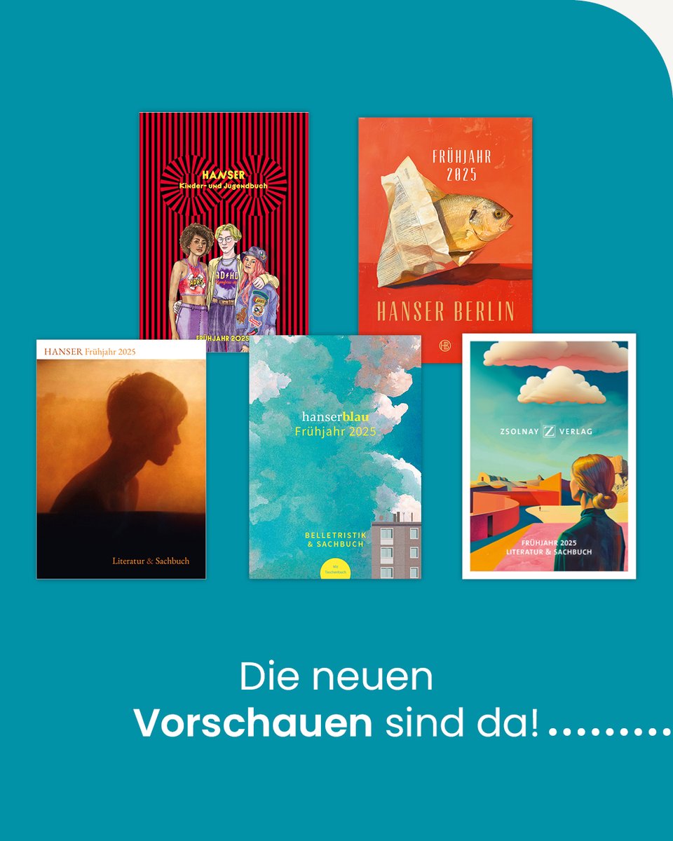 Auch wenn das Wetter nicht danach aussieht: Der Frühling ist da! Jedenfalls mit unseren Programmvorschauen für das Frühjahr 2025:

hanser-literaturverlage.de/service/progra…