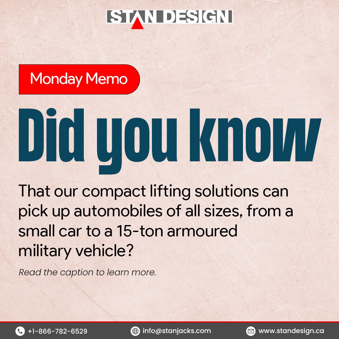 standesignca's tweet image. All our products are tested and certified by reputable organizations such as CSA Group, UL, CE, ISO, among others. This means that the durability and quality of our jacks are of the highest standards in the market.
.
.
#MilitaryJack #FloorJack #PitJack #BridgeJack #RollingJack