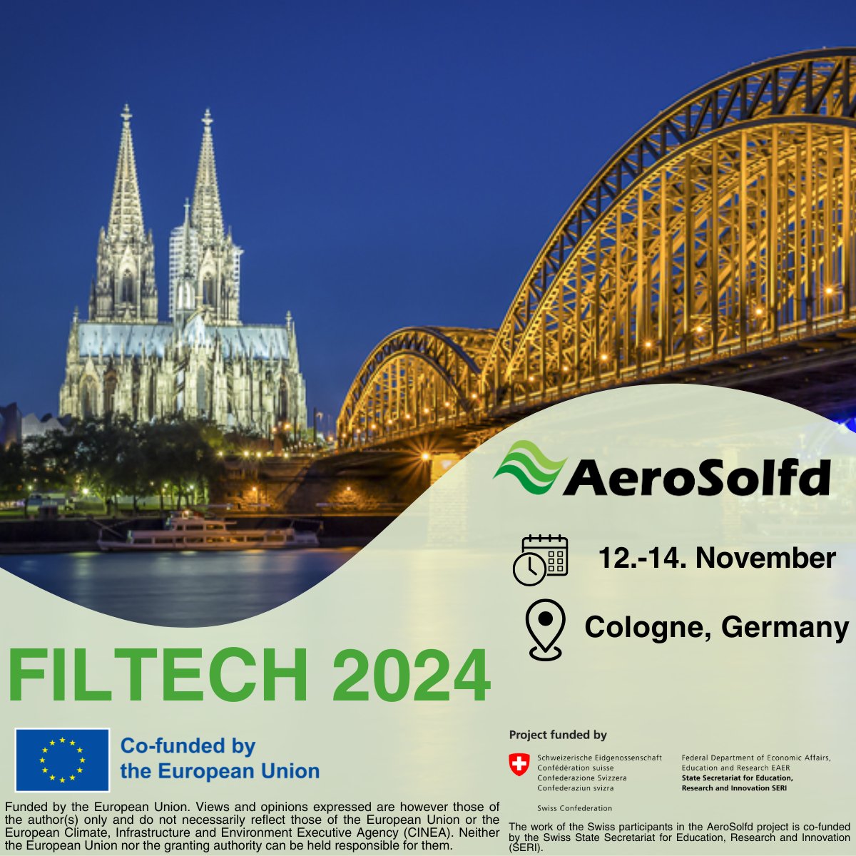 EU Project AeroSolfd (@aerosolfd) on Twitter photo ๐จJoin us at @FILTECH 2024!
We are a part of the largest global platform dedicated to the filtration industry. ๐
Thanks to <a href="/MANNHUMMEL_/">MANN+HUMMEL</a> for depict the <a href="/aerosolfd/">EU Project AeroSolfd</a> with a focus in filtration solutions for semi-closed environments.
#FILTECH ๐จJoin us at @FILTECH 2024!
We are a part of the largest global platform dedicated to the filtration industry. ๐
Thanks to <a href="/MANNHUMMEL_/">MANN+HUMMEL</a> for depict the <a href="/aerosolfd/">EU Project AeroSolfd</a> with a focus in filtration solutions for semi-closed environments.
#FILTECH