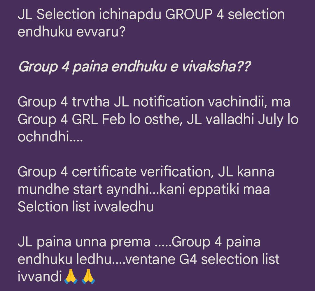 99Nihanth's tweet photo. @revanth_anumula #releasegroup4results #group4finalresults https://t.co/9LOke5hm9a