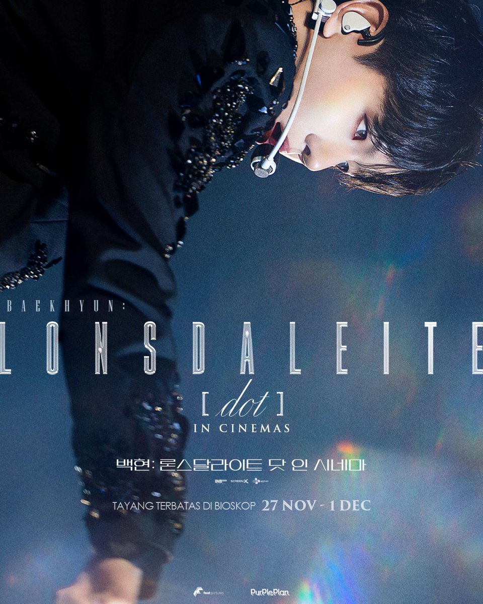 FeatPictures's tweet photo. Erina, ada kabar gembira buat kalian! BAEKHYUN: LONSDALEITE [dot] IN CINEMAS tayang terbatas di bioskop 27 Nov - 1 Des!

Jangan lewatkan film konser epik yang mengabadikan tur solo Asia pertama Baekhyun dalam 12 tahun ini.

Tiket bisa dibeli mulai 14 Nov di web/app bioskop ya! https://t.co/J5Ep1lEwLt