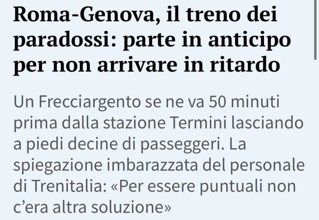Da quando c'è LEI, i treni ti lasciano a terra

#frecciargento #treni #trenitalia #semprepiùridicoli