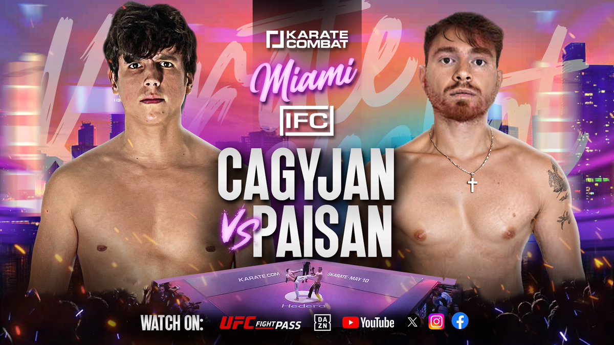 The biggest clash in crypto gaming! 🥊@cagyjan1 VS 🥊 @RealPaisanTPK All  the beef will be settled live on the pit! 📍Miami, Florida , Dec 2024 You  will be able to bet $KARATE
