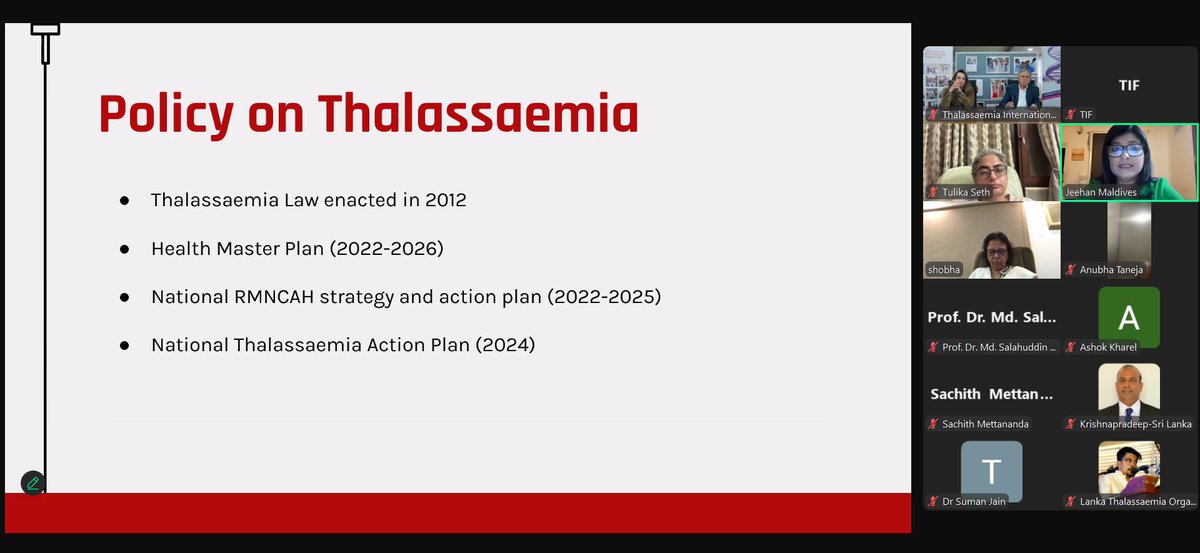 thalassaemiaTIF's tweet photo. On November 8th, #TIF successfully hosted the virtual kick-off meeting of the India Subcontinent Network for #HaemoglobinDisorders! 🌍 

Key outcomes: the consensus to elect an #ExecutiveCommittee and develop an #ActionPlan for the next 2 years. Exciting steps ahead! 🚀 https://t.co/0VHRwinT8y