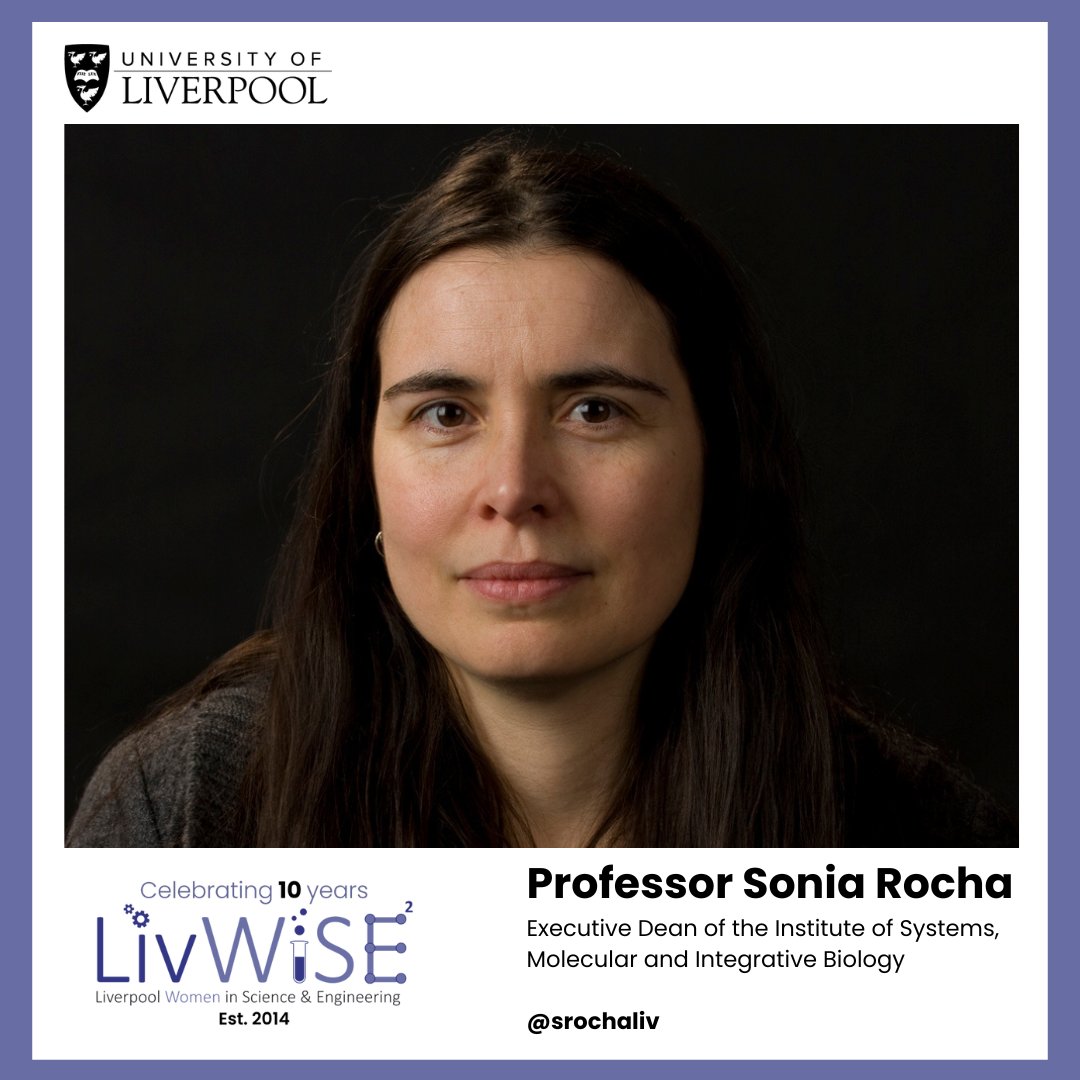 Meet #LivWiSErolemodel Professor Sonia Rocha, Executive Dean of the Institute of Systems, Molecular and Integrative Biology.

Find out more about Sonia &gt; bit.ly/4esgbzt

#LivWiSEis10 <a href="/LivUniHLS/">Faculty of Health and Life Sciences</a>