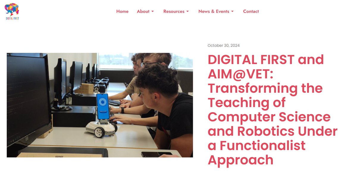 🌍Two European Erasmus Plus Projects, One Shared Vision for Digital Education with Functionalist Approach". ! 💻🤖
🙌 We're delighted to see two of our European research projects, #DigitalFirstNetwork and <a href="/aim4vet/">AIM@VET</a> , together in the blog article 👉bit.ly/4foKRTA