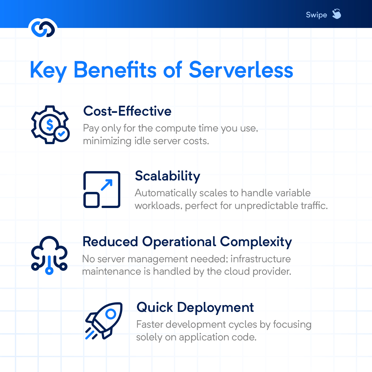 cogtix's tweet image. 𝐄𝐱𝐩𝐥𝐨𝐫𝐢𝐧𝐠 𝐒𝐞𝐫𝐯𝐞𝐫𝐥𝐞𝐬𝐬 𝐀𝐫𝐜𝐡𝐢𝐭𝐞𝐜𝐭𝐮𝐫𝐞𝐬: 𝐖𝐡𝐞𝐧 𝐭𝐨 𝐂𝐡𝐨𝐨𝐬𝐞 𝐓𝐡𝐞𝐦 𝐚𝐧𝐝 𝐖𝐡𝐲
Reach out to explore how serverless can elevate your architecture!
🌐 Visit: cogtix.com
#ServerlessArchitecture #CogtixSolutions #ITConsulting