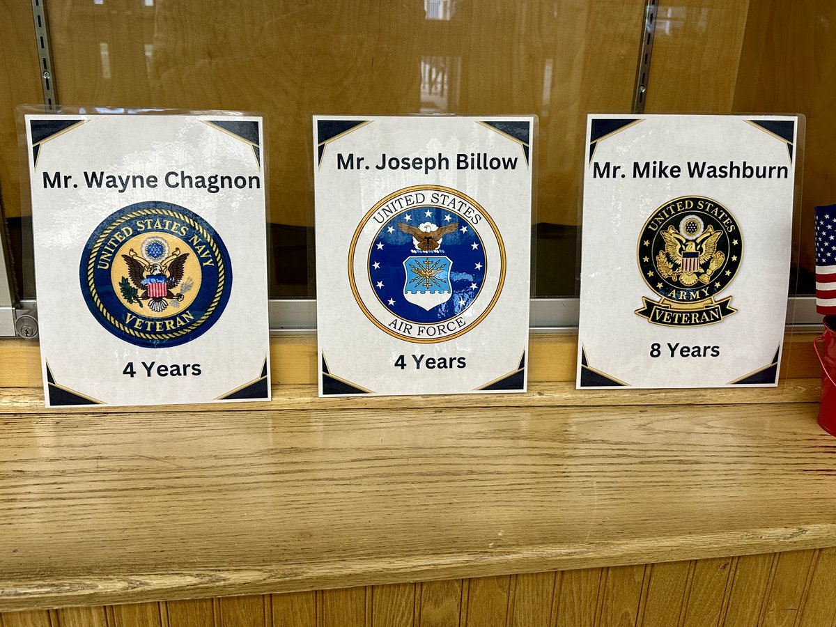 GlensFallsCSD's tweet photo. We’re proud of our Veteran employees!!
🇺🇸 Rob Manning
🇺🇸 Gary Barnard
🇺🇸 John Norton
🇺🇸 Joseph Billow
🇺🇸 Wayne Chagnon
🇺🇸 Daniel Tucker
🇺🇸 Mike Washburn
🇺🇸 Ben Lane
🇺🇸 Doug Hoyne
Happy Veterans Day with deep gratitude to all those in our school community who served. #GFNation https://t.co/94oxrBm06I