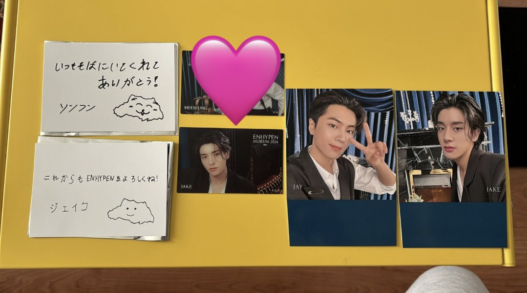 ENHYPEN FATE＋　ENHYPEN museum エナプ　トレカ　特典　

譲： ソンフン　ジェイク　ジェイ

求：ジョンウォン　なんでも　(異種可

郵送での交換または大阪1/25での手渡し希望です♡"
よろしくお願いします🩰

#ENHYPEN #enhypen_museum #FATEPLUS #ENHYPENトレカ交換　#ENHYPEN交換