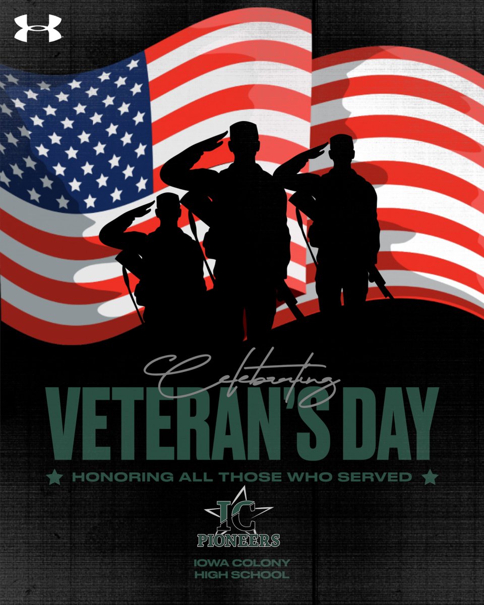 IC_PioneersFB's tweet photo. Happy Veterans Day from Iowa Colony Football!!!! https://t.co/gnEMuFmCVI