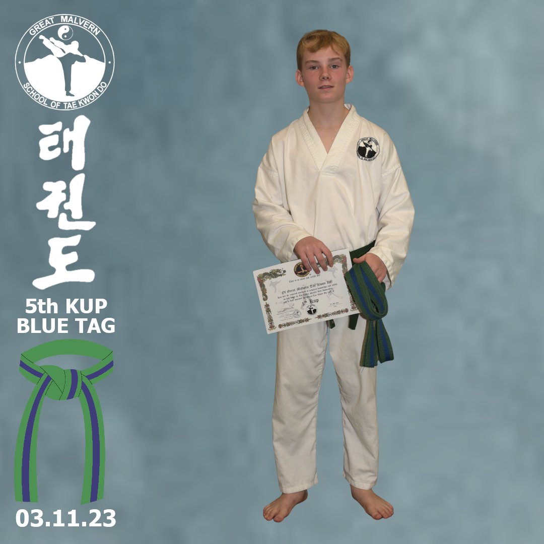 GMSTKD's tweet photo. Congratulations to all students gaining  promotion to 5th Kup Blue Tag on 3rd November. Grading photos can be purchased from the club shop (link below) with names added and photos carefully edited: https://t.co/Xk1D3szE6N https://t.co/PoGixMUkyG