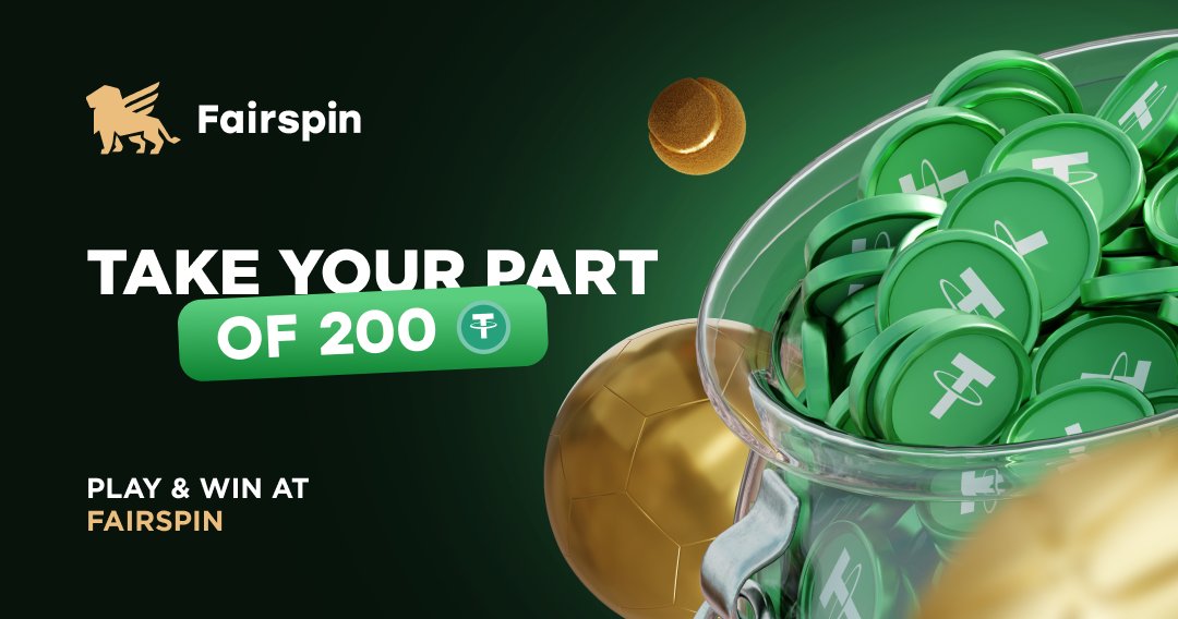 💸Big Wins Await! Ready to win a part of 200 USDT? Join our Fairspin giveaway! 

How to enter:
1️⃣ Join the Gleam raffle
2️⃣ Follow us &amp; refer friends
3️⃣ More shares = higher chances! 🚀

Don’t miss out—tap the link to enter now! 🏆
fairspin.cc/Sports200SMM