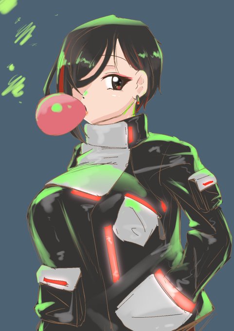 こういう…サイバー?テック?な衣装のグッズ欲しいぜ(プリで結構出てるよね) 