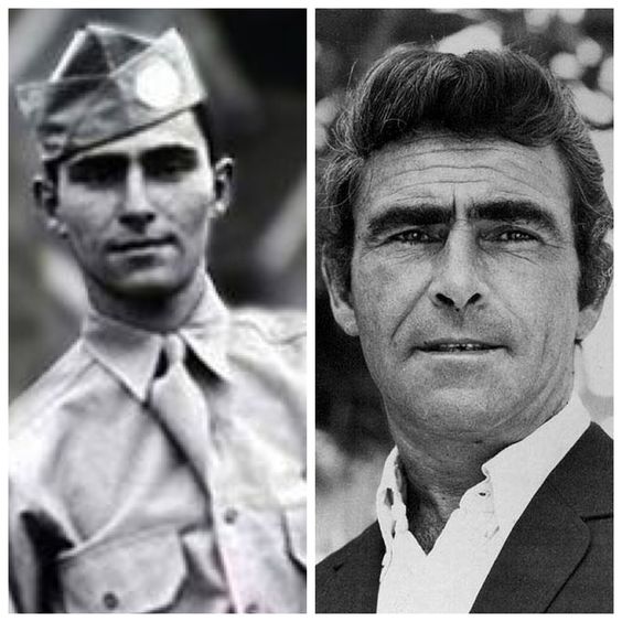 Anne Serling (@anneserling) on Twitter photo Like so many, my dad was plagued by PTSD and nightmares after the war. In college he switched his major to language and literature because, as he said, "I needed to get it out of my gut...write it down. This is the way it began for me."  
Image: Rod Serling 1943 & 1974 Like so many, my dad was plagued by PTSD and nightmares after the war. In college he switched his major to language and literature because, as he said, "I needed to get it out of my gut...write it down. This is the way it began for me."  
Image: Rod Serling 1943 & 1974