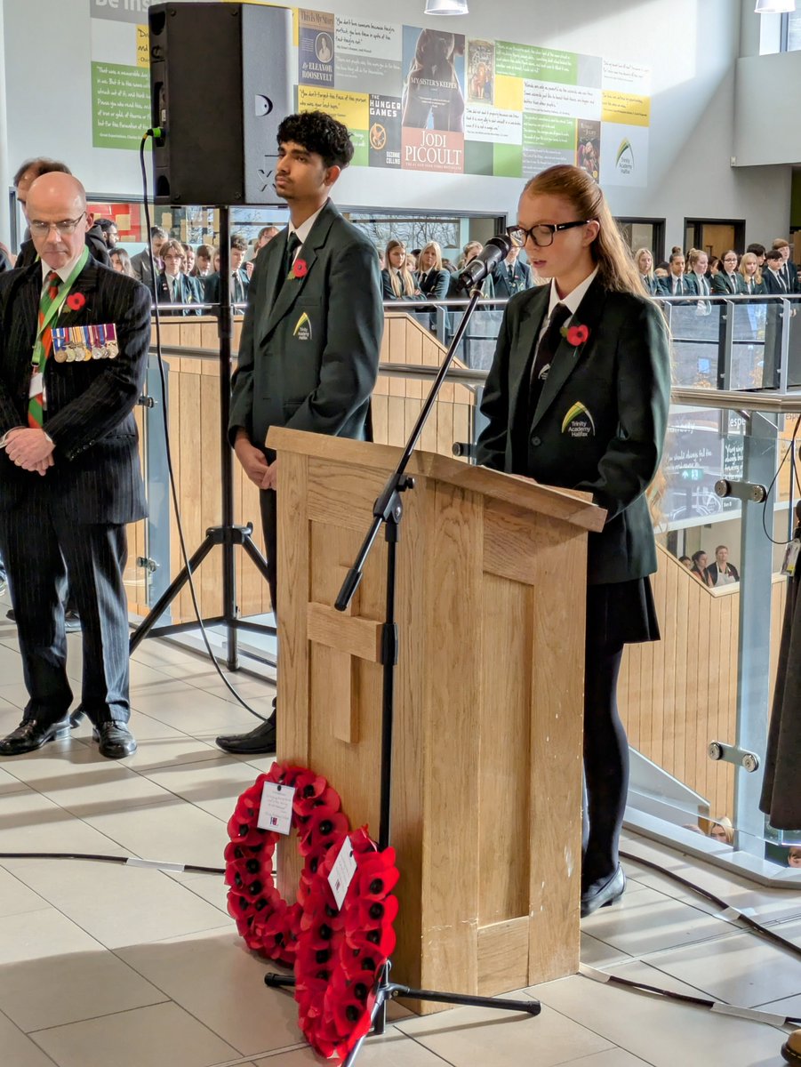 TrinityAcademyH's tweet photo. Today we remember.

Our Trinity Academy Halifax community came together today for the annual act of remembrance.

#lestweforget2024 https://t.co/1AbIUK5ofT