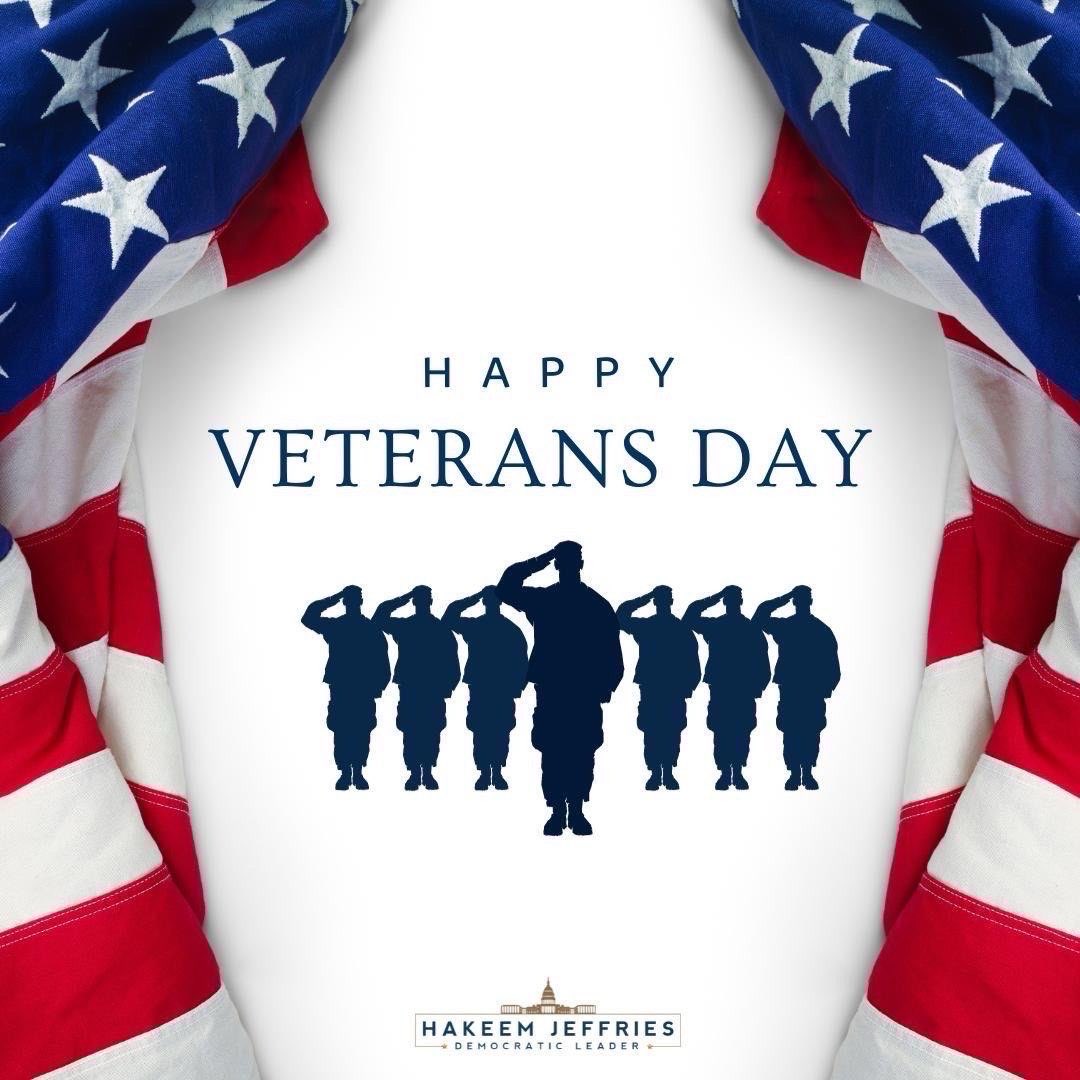 Thankful for the women and men who have courageously served our country in uniform.

We honor your service in defense of our freedom and democracy.

#VeteransDay 🇺🇸🇺🇸🇺🇸