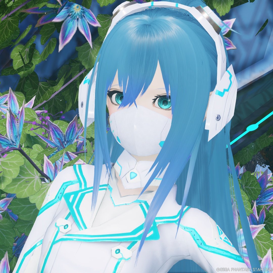 melt1933's tweet photo. アスクレオメディシエ、可愛くて良き
マスク系基本着けないけどフルセットにした！
髪型もアルミュール使えて満足

#メンテの日じゃ無いけどssを貼る 
#PSO2_NGS_SS https://t.co/u094NPNAMr