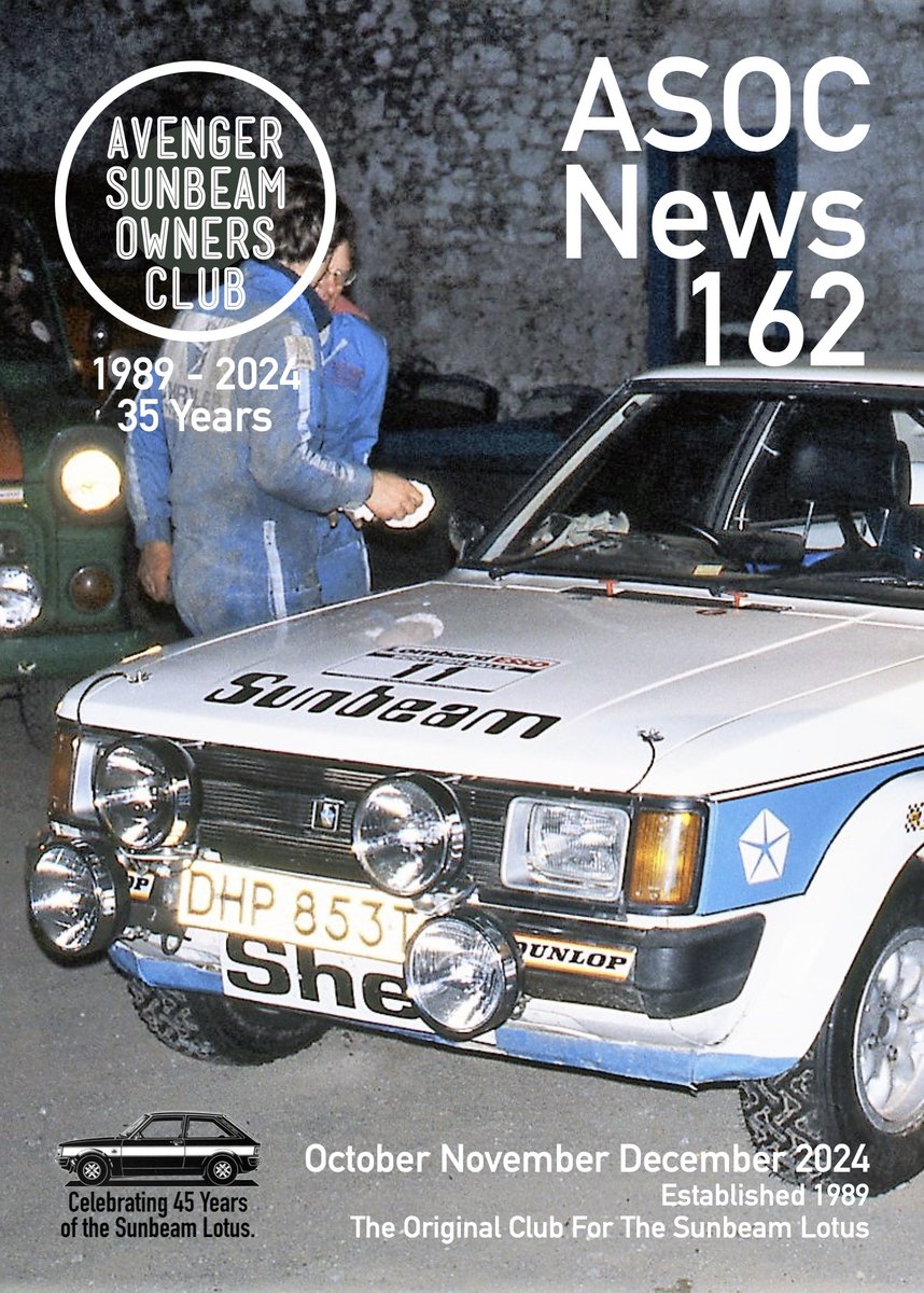TheSunbeamLotus's tweet photo. Still not a member of the original, biggest and best club for the Sunbeam Lotus?
Join us soon to ensure you receive the new 64 page ASOC News magazine. https://t.co/JRk8I6ooFY
#ChryslerSunbeamLotus #TalbotSunbeamLotus #SimcaSunbeamLotus #TalbotLotus #AvonSunbeamLotus https://t.co/ygDmaA9ORk