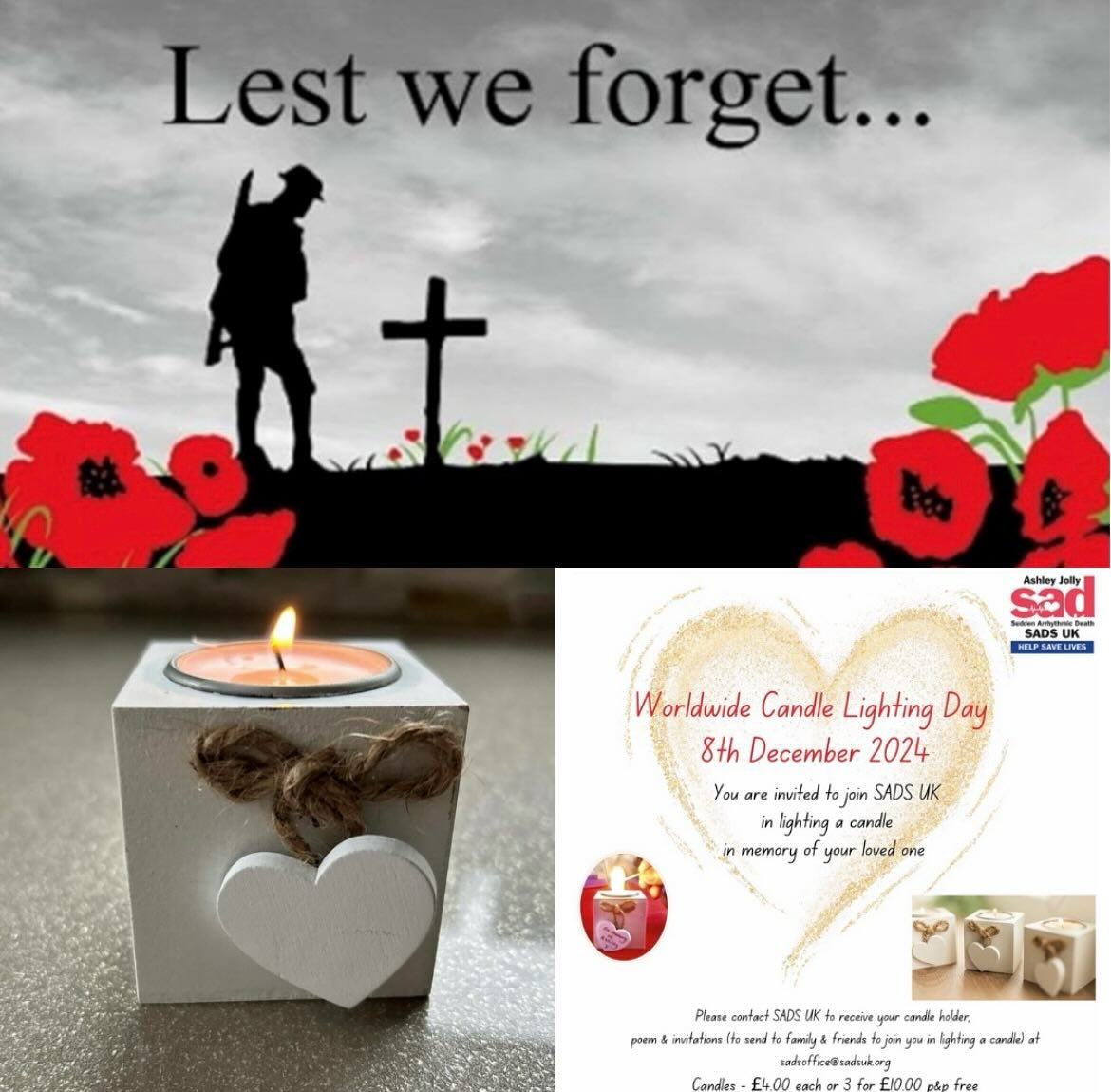 SADS UK (@sadsuk) on Twitter photo Remembrance Day 11/11 - light a candle with SADS UK We remember our loved ones on this day and always Contact fundraising@sadsuk.org for more information and how to purchase your candle holder Remembrance Day 11/11 - light a candle with SADS UK We remember our loved ones on this day and always Contact fundraising@sadsuk.org for more information and how to purchase your candle holder