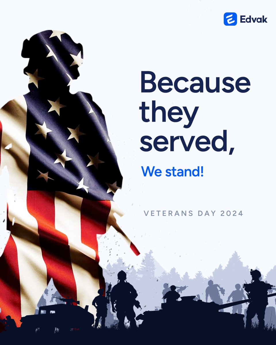 EdvakEHR's tweet image. A lifetime of thanks will never be enough. Forever grateful for our veterans. 🇺🇸

#VeteransDay #2024 #EHR #EHRSolutions