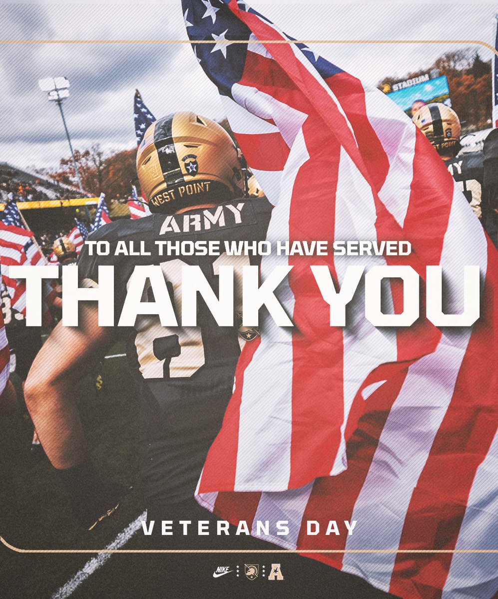 THANK YOU to all the brave men and women who answered the call in service to our nation 🫡🇺🇸

We are forever grateful for your courage and dedication.

#GoArmy x #VeteransDay