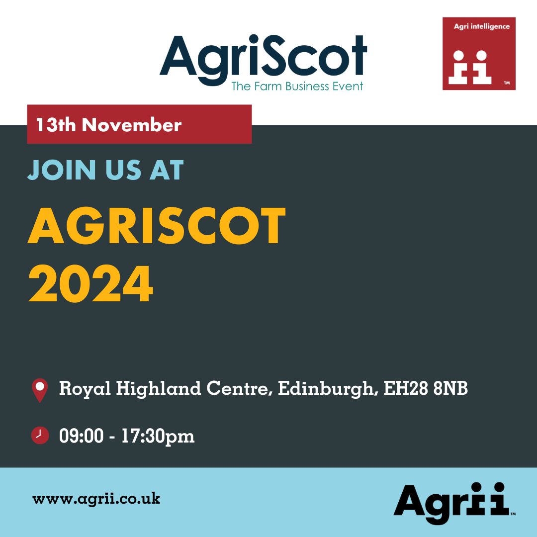 AgriiUK's tweet photo. THIS WEEK - Find us at AgriScot! 

Join us on stand for a hot drink and chat to our friendly team about all things agronomy, forage, seed, precision and digital and more!

📍 Stand 65, Highland Hall

We look forward to seeing you there!

#AgriScot #EventsSeason https://t.co/URpOYmk44R