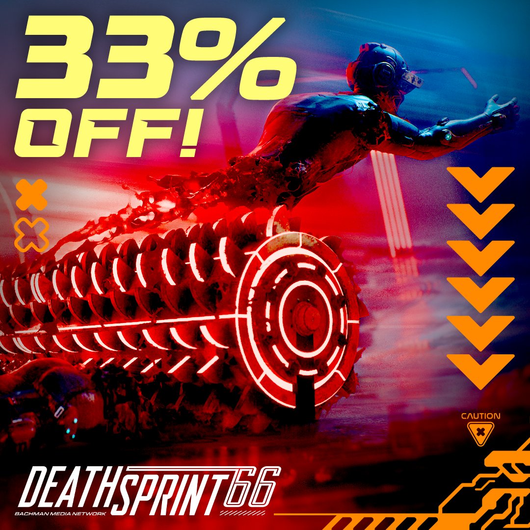 DEATHSPRINT66's tweet image. Not taken on the mantle of Clone Jockey and hit the track yet?

Well, the Bachman Media Network has some great news for you!

#DEATHSPRINT66 is 33% off for 24 hours ONLY!

store.steampowered.com/app/1273560/De…