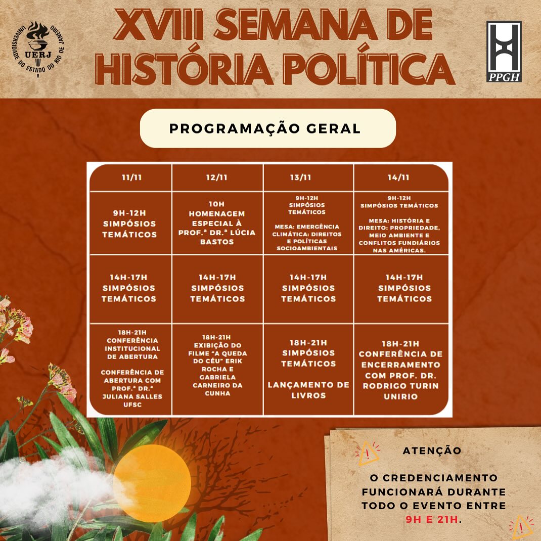 XVIII Semana de História Política